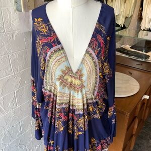 Free People Navy Blue Dress